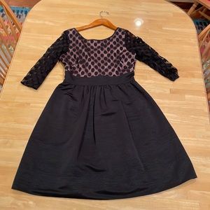 3/4 sleeve, midi dress, size 8.